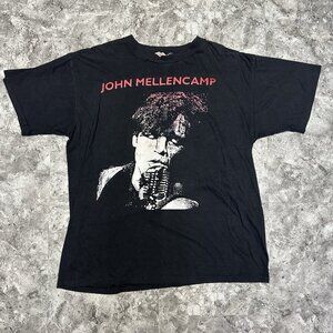 Vintage John Mellencamp Dance Naked T-Shirt Blues Rock Band Tour Size L